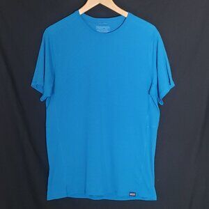 Patagonia Capilene Cool Lightwieght SS Crewneck Shirt - Blue - Sz M*